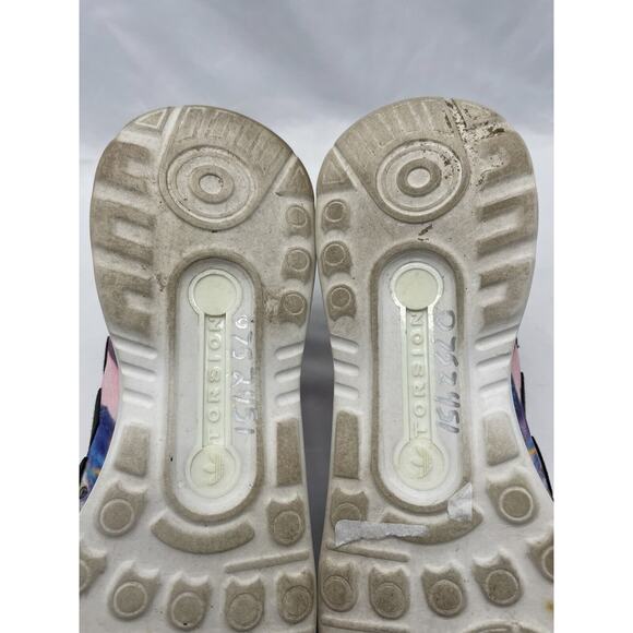 ADIDAS ZX Flux Smooth Floral Multicolor Womens 7 Running Shoes Trainers S82937 - Picture 9 of 11